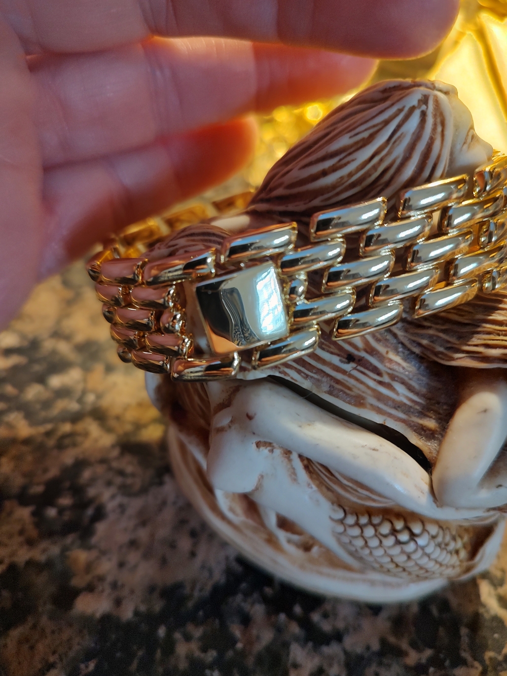 Gold-Tone Link Bracelet - Women's Fashion Accessory